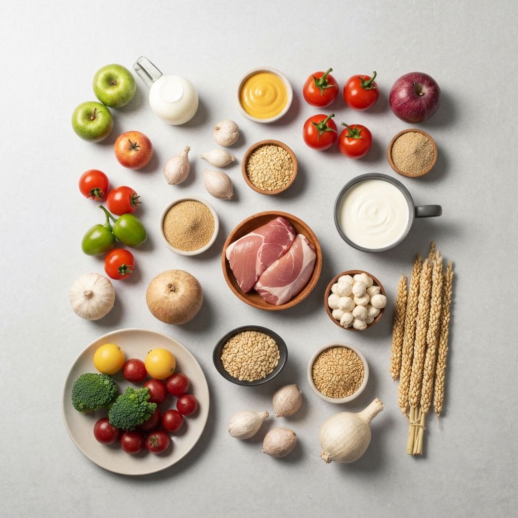 Balanced food arrangement